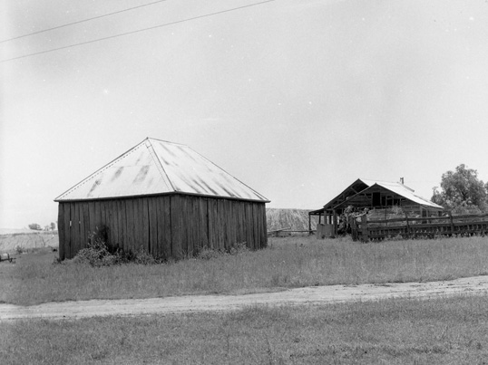 Slab Horse Boxes with Mounting Yard Horse Boxes in the background on 28th November 1981 